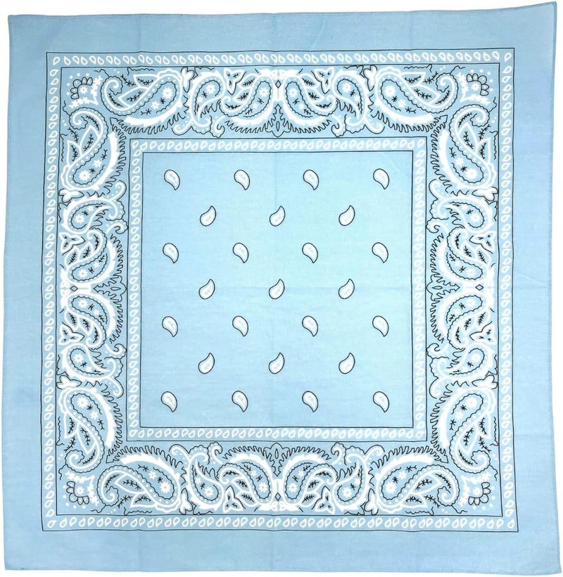 MD Style Extra Large Bandana 27” x 27” 100% Cotton for Men & Women Paisley Handkerchief Headband Scarf Jumbo Bandanas - Image 3